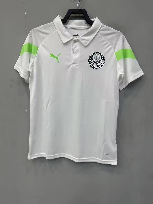 AAA(Thailand) Palmeiras 2023 White Polo Soccer T-Shirt