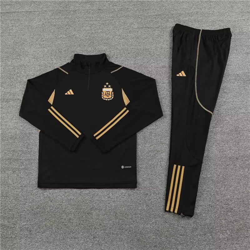 AAA(Thailand) Argentina 2023 Black Soccer Tracksuit
