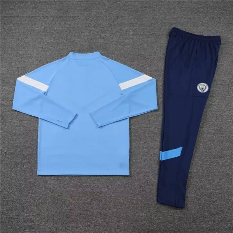 AAA(Thailand) Manchester City 22/23 Blue Soccer Tracksuit 02