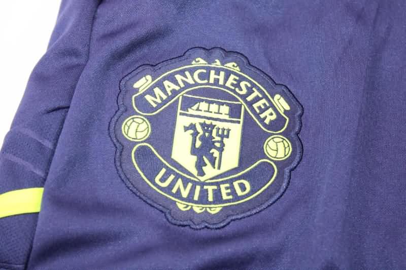 AAA(Thailand) Manchester United 22/23 Dark Blue Soccer Tracksuit 03