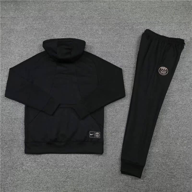 AAA(Thailand) PSG 22/23 Black Soccer Tracksuit 02
