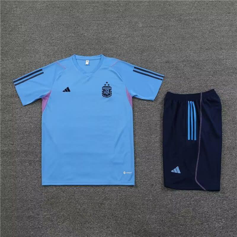 AAA(Thailand) Argentina 2023 Blue Training Soccer Sets 02