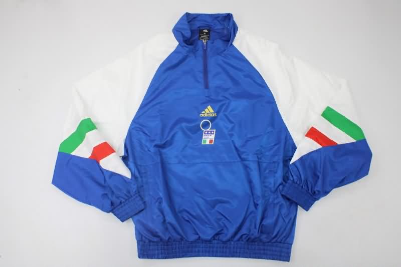 AAA(Thailand) Italy 2023 Blue Soccer Windbreaker