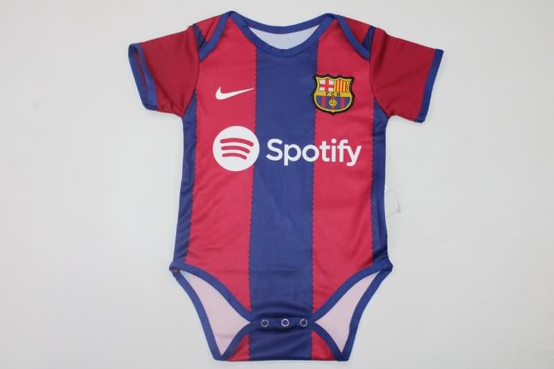 AAA(Thailand) Barcelona 23/24 Home Baby Soccer Jerseys