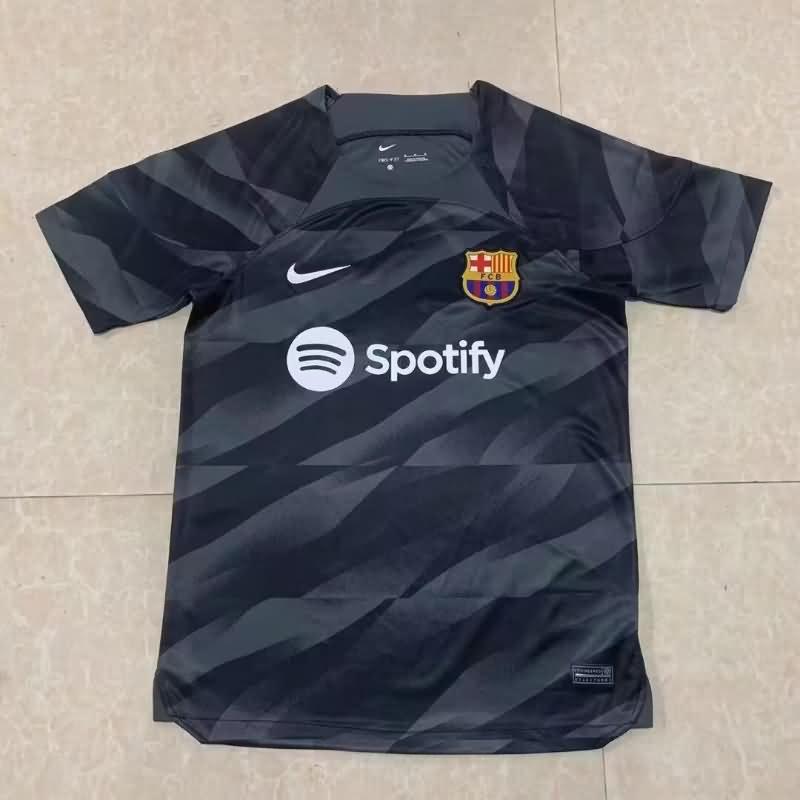 AAA(Thailand) Barcelona 23/24 Goalkeeper Black Soccer Jersey Leaked