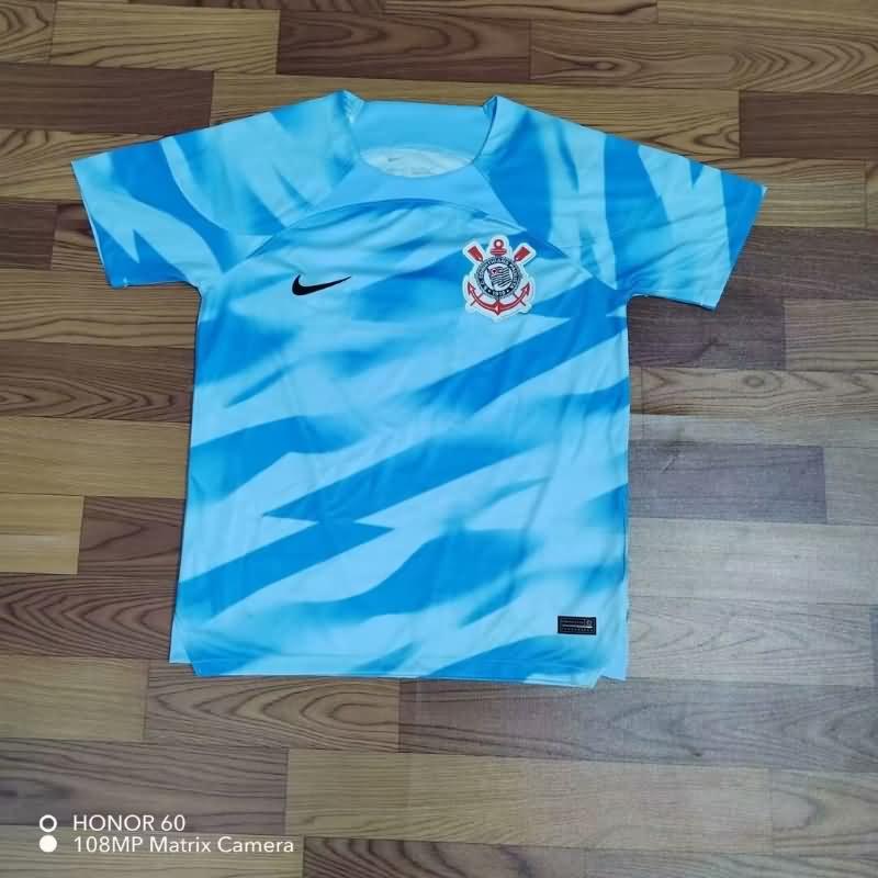 AAA(Thailand) Corinthians 2023 Goalkeeper Blue Soccer Jersey