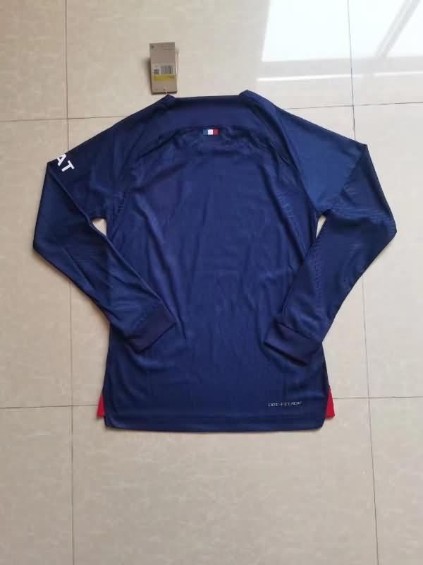 AAA(Thailand) Paris St German 23/24 Home Long Sleeve Soccer Jersey (Player)