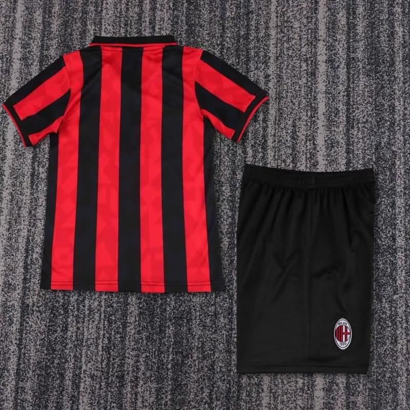 AC Milan 1993/94 Kids Home Soccer Jersey And Shorts