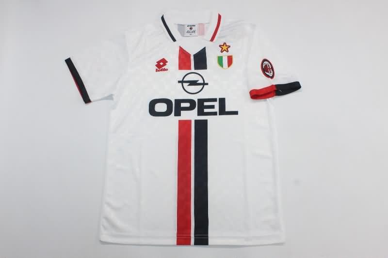 AC Milan 1996/97 Kids Away Soccer Jersey And Shorts