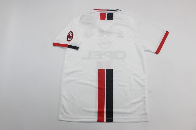 AC Milan 1996/97 Kids Away Soccer Jersey And Shorts