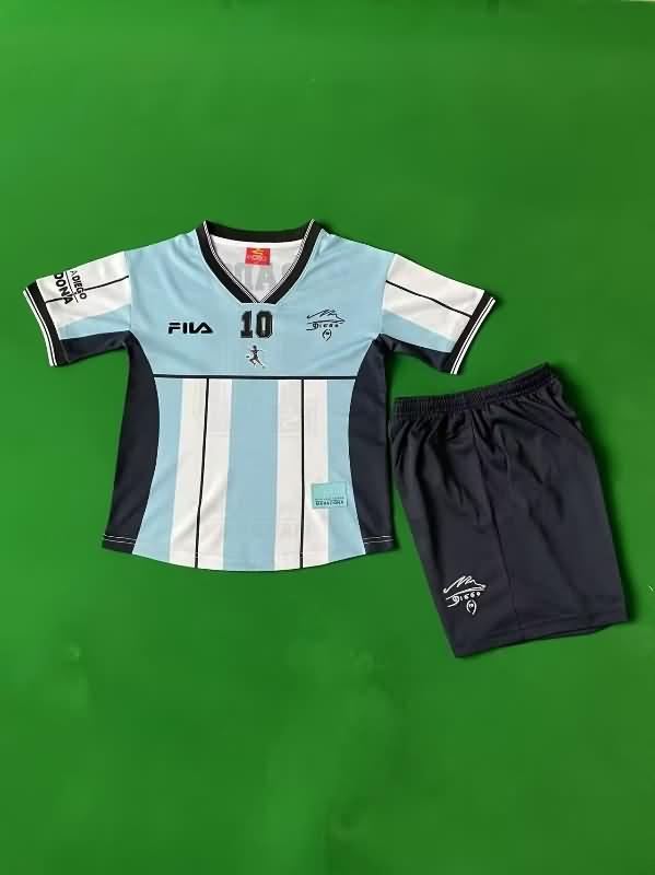 Argentina 2001 Kids Special Soccer Jersey And Shorts