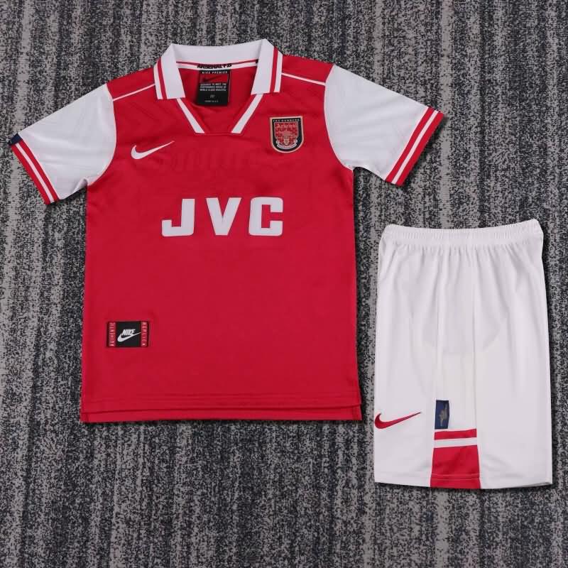 Arsenal 1996/98 Kids Home Soccer Jersey And Shorts