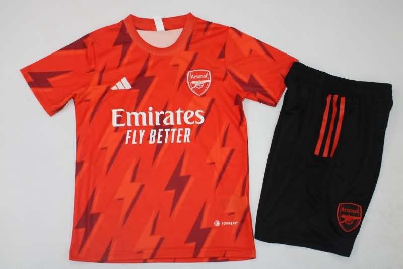 Arsenal 23/24 Kids Training Soccer Jersey And Shorts