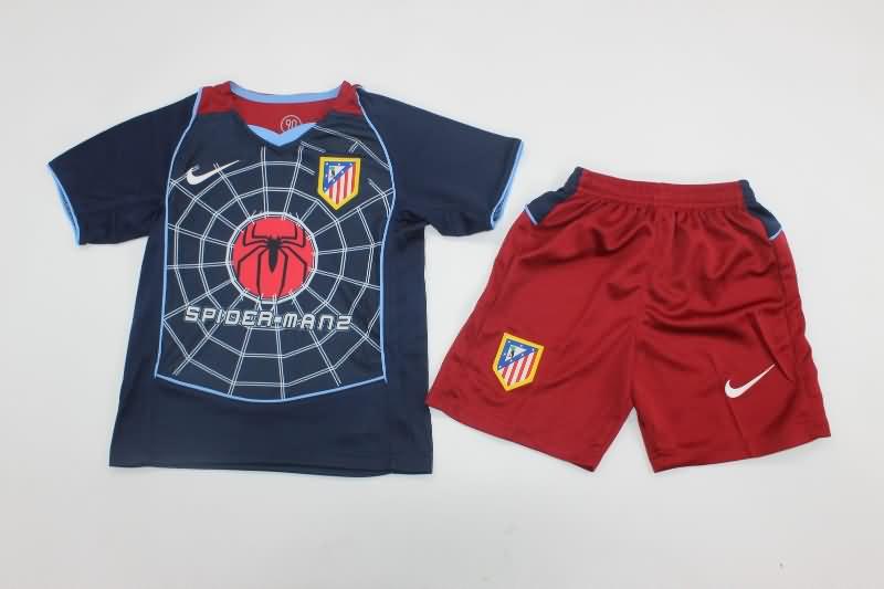 Atletico Madrid 2004/05 Kids Away Soccer Jersey And Shorts