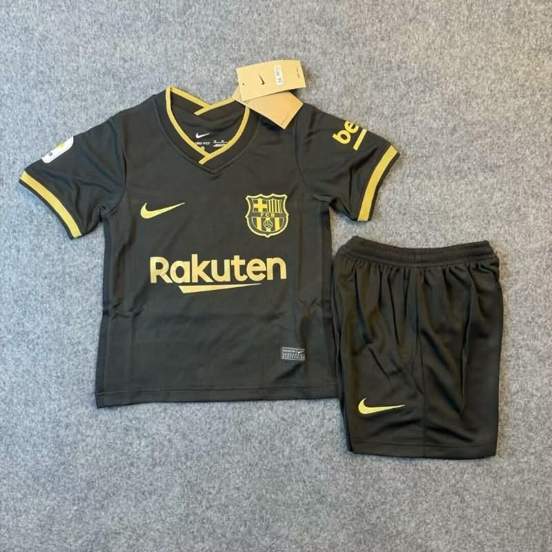 Barcelona 2020/21 Kids Away Soccer Jersey And Shorts