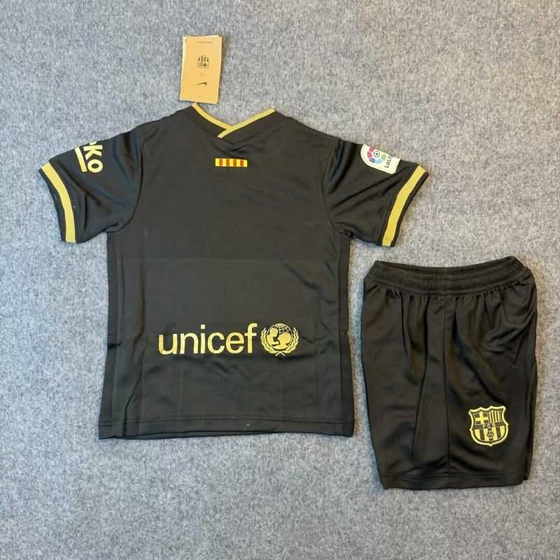 Barcelona 2020/21 Kids Away Soccer Jersey And Shorts