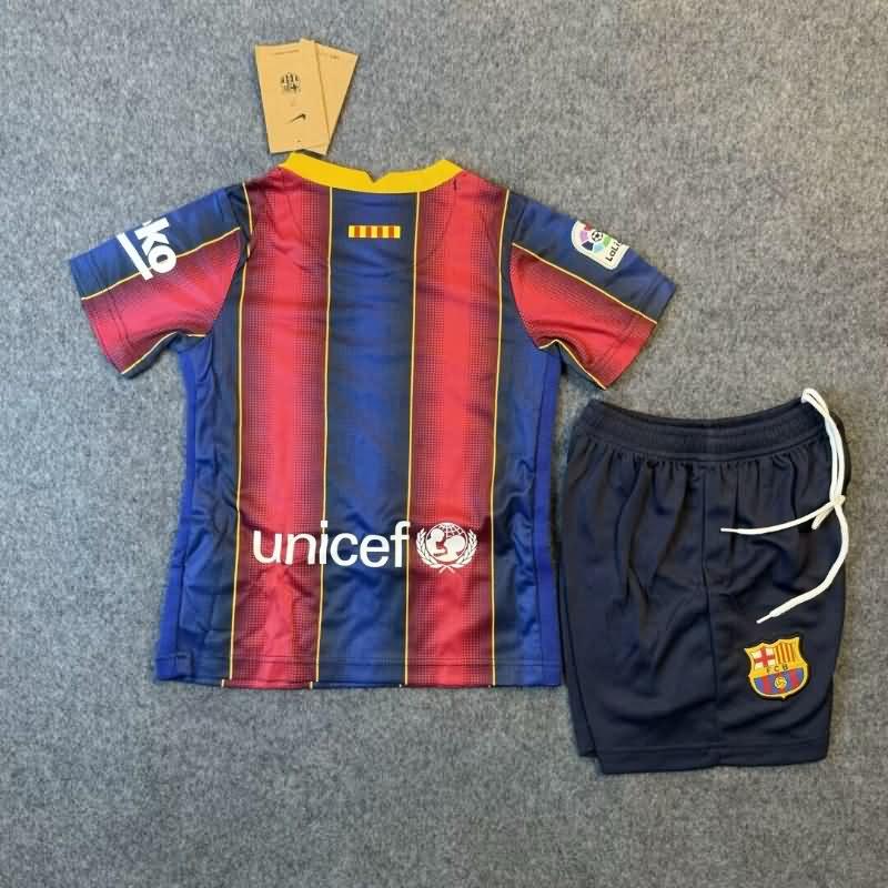 Barcelona 2020/21 Kids Home Soccer Jersey And Shorts