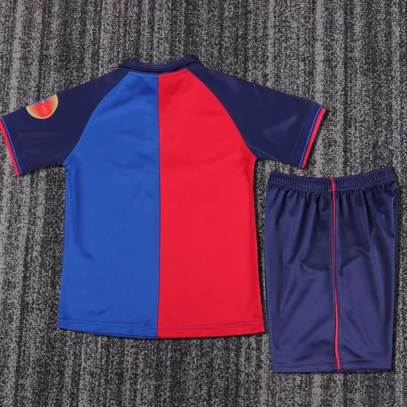 Barcelona 1999/00 Kids Home Soccer Jersey And Shorts