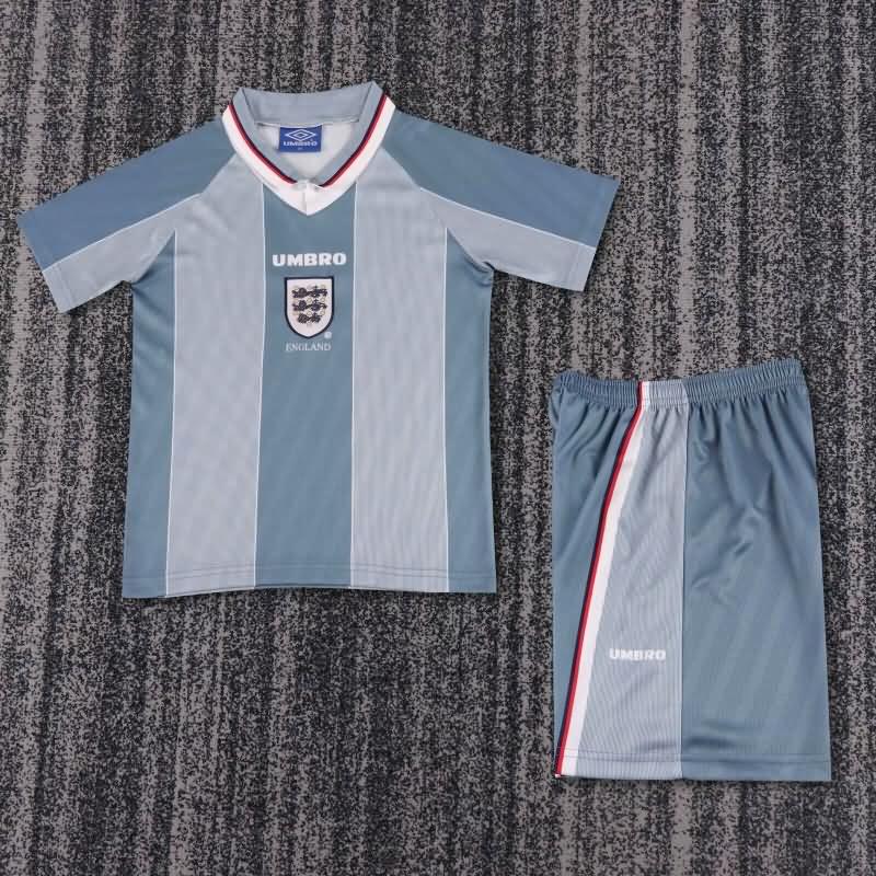 England 1996 Kids Away Soccer Jersey And Shorts