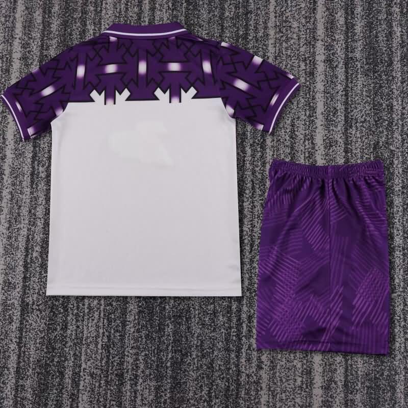 Fiorentina 1992/93 Kids Away Soccer Jersey And Shorts