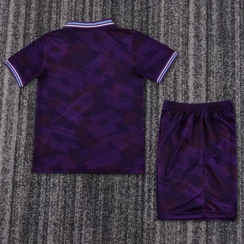 Fiorentina 1992/93 Kids Home Soccer Jersey And Shorts