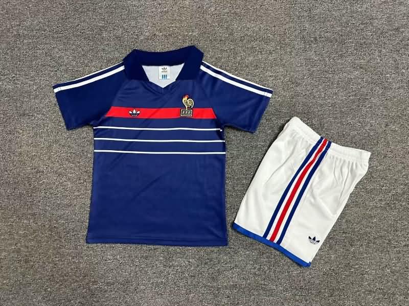 France 1982 Kids Home Soccer Jersey And Shorts