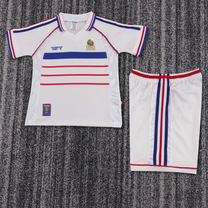 France 1998 Kids Away Soccer Jersey And Shorts