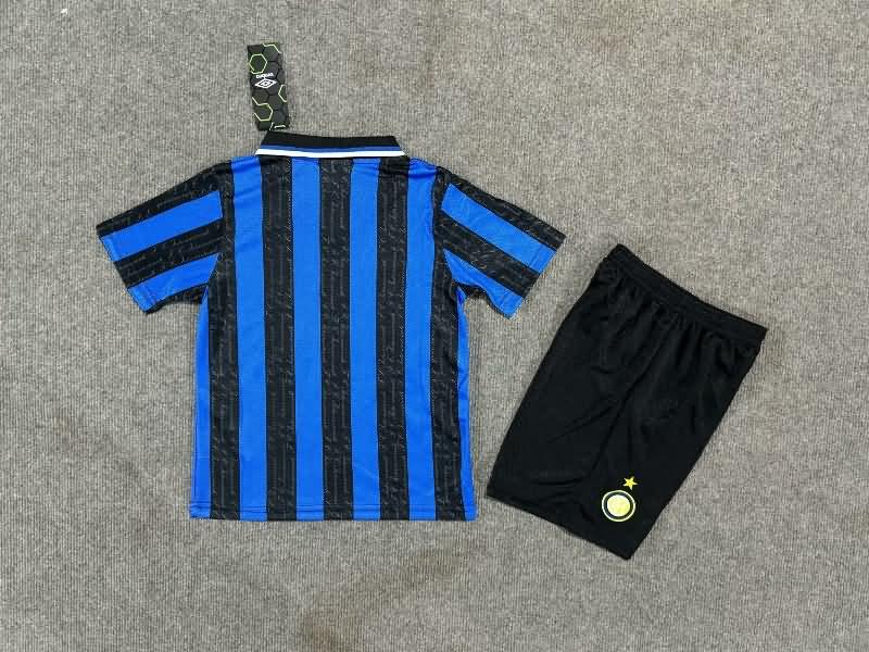 Inter Milan 1997/98 Kids Home Soccer Jersey And Shorts