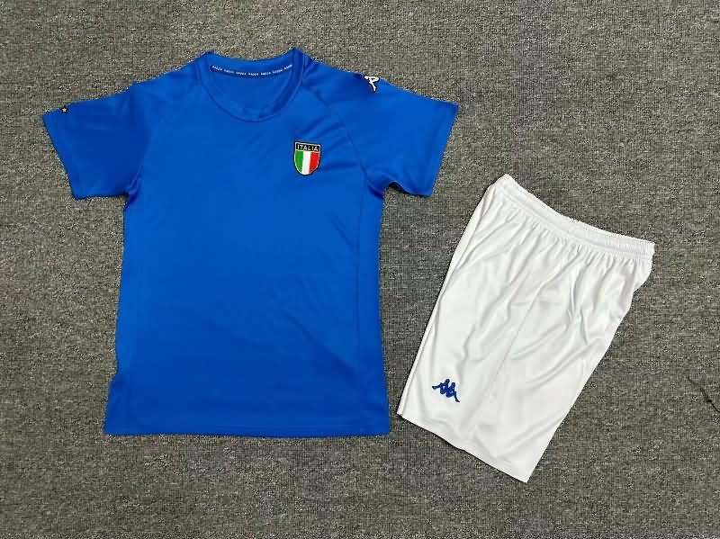 Italy 2000 Kids Home Soccer Jersey And Shorts