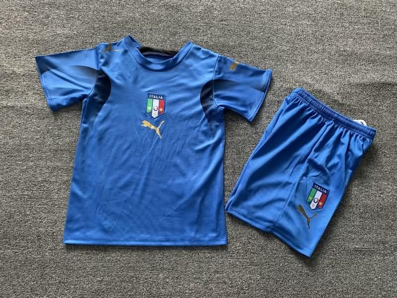 Italy 2006 Kids Home Soccer Jersey And Shorts