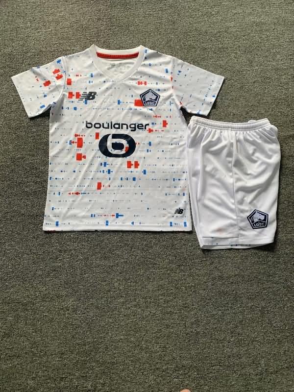 Lille 23/24 Kids Away Soccer Jersey And Shorts