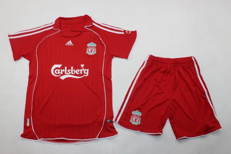 Liverpool 2006/08 Kids Home Soccer Jersey And Shorts