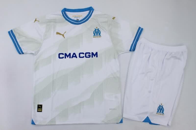 Marseilles 23/24 Kids Home Soccer Jersey And Shorts