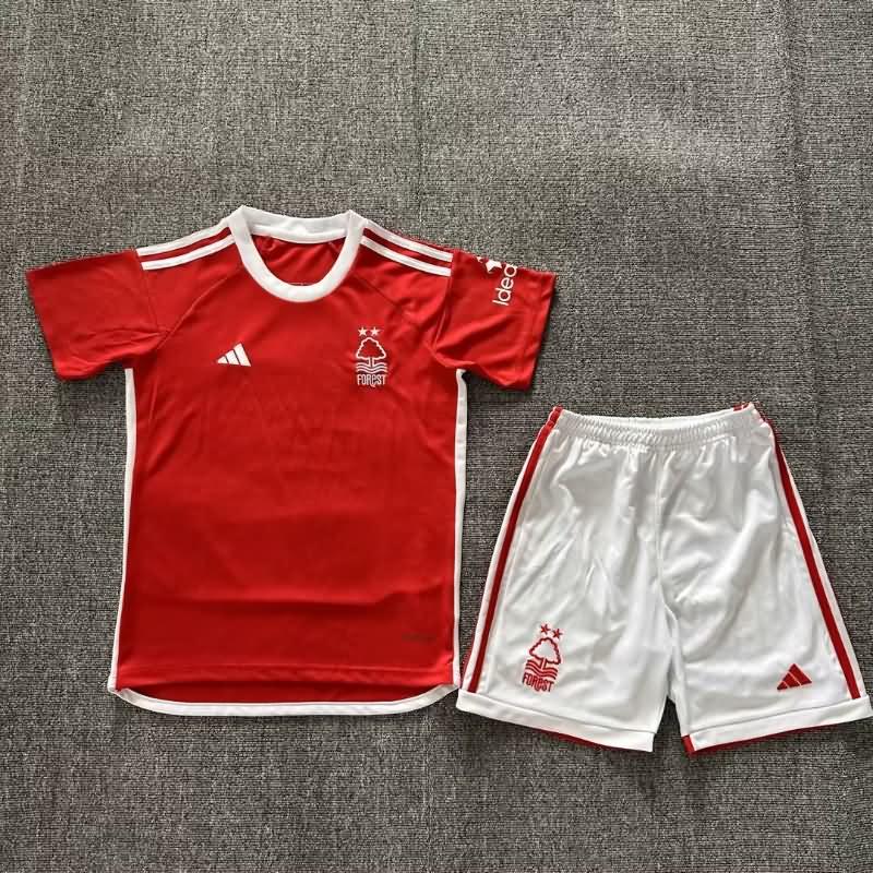 Nottingham Forest 23/24 Kids Home Soccer Jersey And Shorts