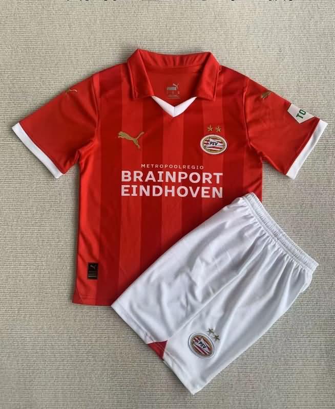 PSV Eindhoven 23/24 Kids Home Soccer Jersey And Shorts