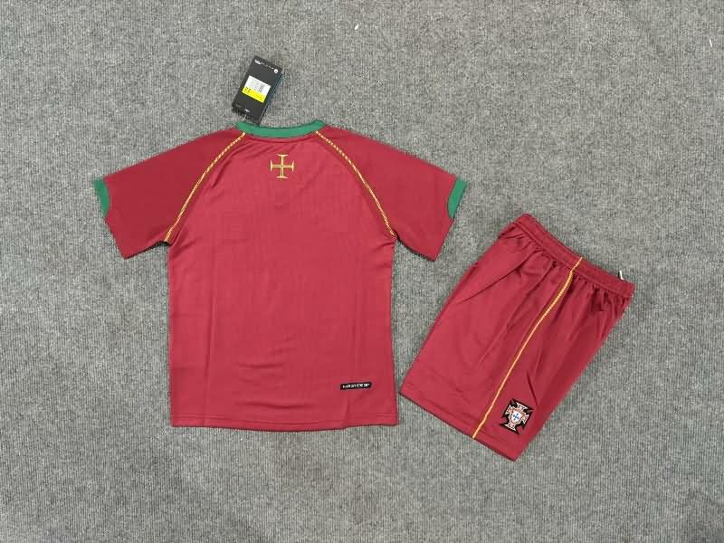 Portugal 2006 Kids Home Soccer Jersey And Shorts