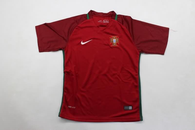 Portugal 2016 Kids Home Soccer Jersey And Shorts