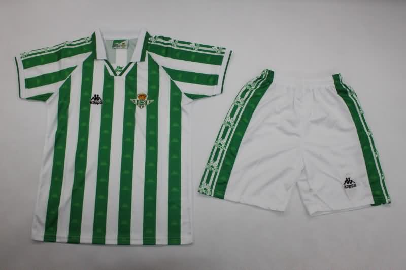 Real Betis 1995/97 Kids Home Soccer Jersey And Shorts