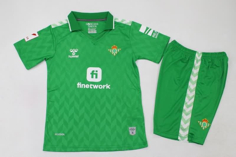 Real Betis 23/24 Kids Away Soccer Jersey And Shorts