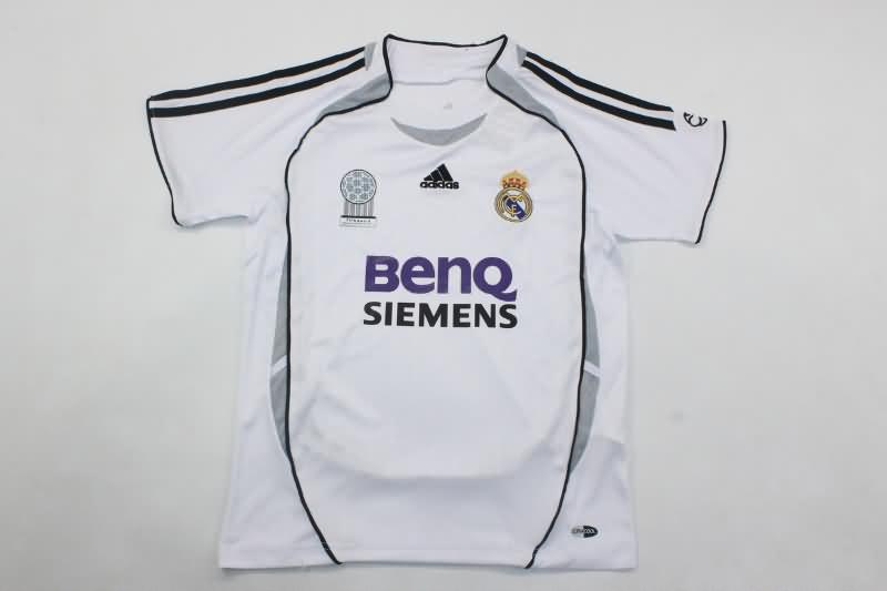 Real Madrid 06/07 Kids Home Soccer Jersey And Shorts