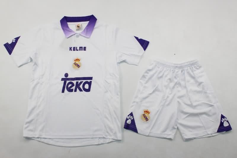 Real Madrid 1997/98 Kids Home Soccer Jersey And Shorts