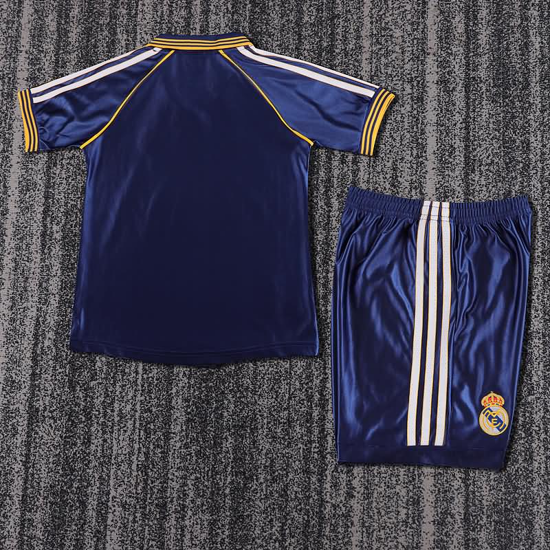 Real Madrid 1998/99 Kids Third Soccer Jersey And Shorts