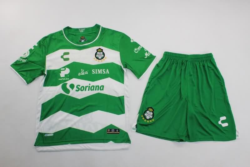 Santos Laguna 23/24 Kids Home Soccer Jersey And Shorts