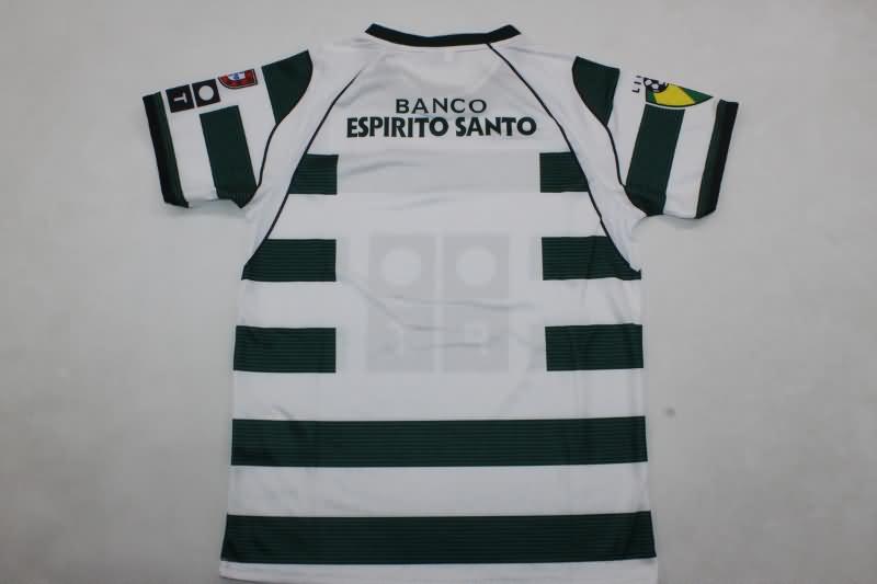 Sporting Lisbon 2001/02 Kids Home Soccer Jersey And Shorts