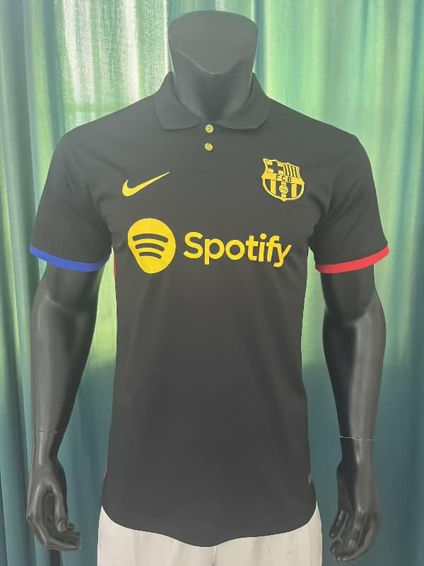 AAA(Thailand) Barcelona 23/24 Black Polo Soccer T-Shirt