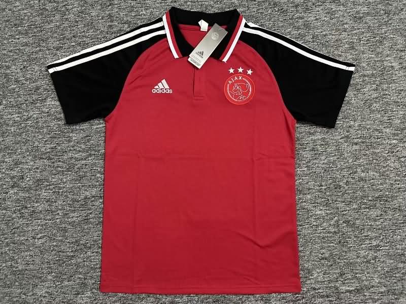 AAA(Thailand) Bayern Munich 23/24 Red Polo Soccer T-Shirt