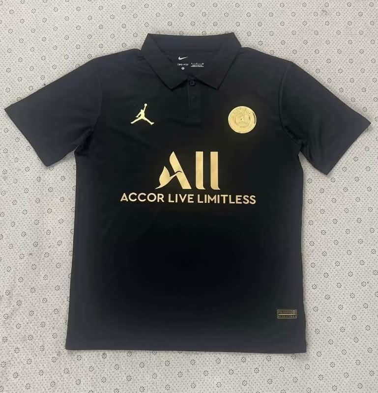 AAA(Thailand) Paris St Germain 23/24 Black Polo Soccer T-Shirt