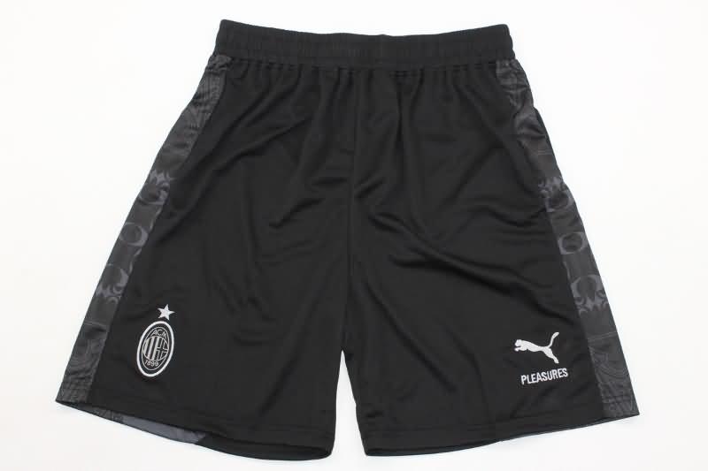 AAA(Thailand) AC Milan 23/24 Fourth Black Soccer Shorts