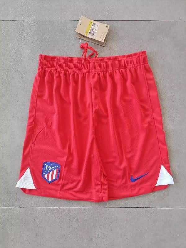AAA(Thailand) Atletico Madrid 23/24 Red Soccer Shorts
