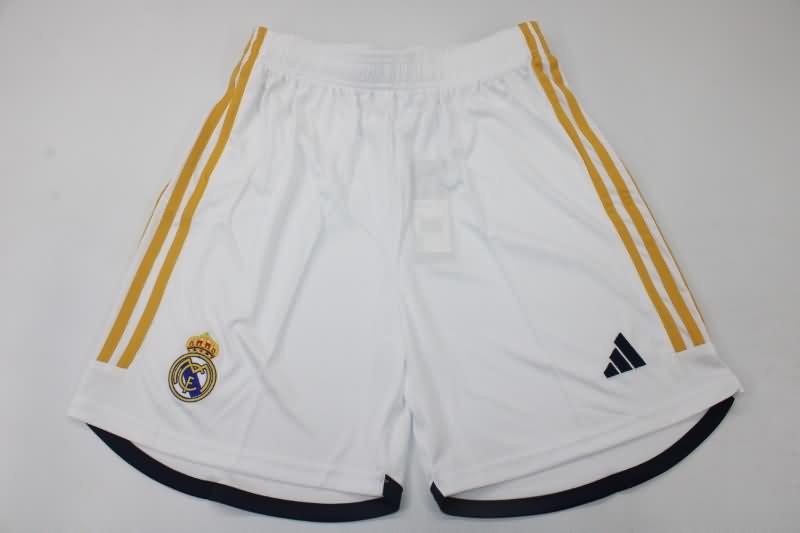 AAA(Thailand) Real Madrid 2023/24 Home Soccer Shorts